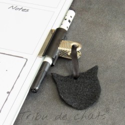 Tableau mémo  chat, feutre effaçable et brosse feutrine, noir et blanc, Tribu de chats, exemple