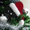 Décoration de Noël bois chat Père Noël, boutique cadeau chat |Tribu de chats
