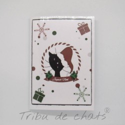 Carnet de notes de Noël, chat en Père-Noël, A5, Tribu de chats