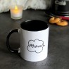 Mug chat, silhouette de chat noir, dos miaou, Tribu de chats