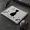 Tapis de souris chat, silhouette de chat noir, boutique objet chat |Tribu de chats