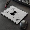 Tapis de souris silhouette de chat, noir et blanc, Tribu de chats