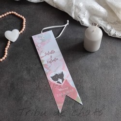 Save the date mariage chat, marque-page romantique fleuri, Tribu de chats