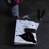 Agenda organiseur chat, silhouette chat noir, classeur à anneaux, Tribu de chats
