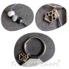 Porte-clés chat noir, simili-cuir, boutique objets chat |Tribu de chats