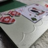 10 Cartes Joyeux Noël chat, verte et blanche, Tribu de chats