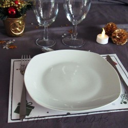 Set de table de Noël, chat Père Noël, à mettre sous les couverts et l'assiette, Tribu de chats