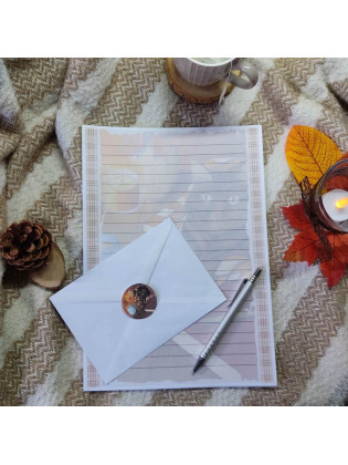 Papier à lettre hyggelig motif chat et automne, Tribu de chats