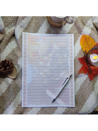 Papier à lettre hyggelig motif chat et automne, Tribu de chats