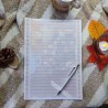 Papier à lettre hyggelig motif chat et automne, Tribu de chats