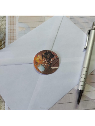 Papier à lettre hyggelig motif chat et automne, Tribu de chats