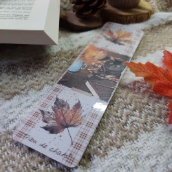 Marque-page hyggelig motif chat et automne, Tribu de chats