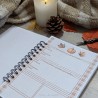 Agenda relié hyggelig motif chat et automne, Tribu de chats