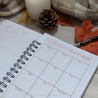 Agenda relié hyggelig motif chat et automne, Tribu de chats