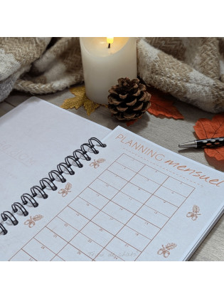 Agenda relié hyggelig motif chat et automne, Tribu de chats