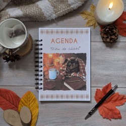 Agenda relié hyggelig motif chat et automne, Tribu de chats