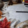 Illustration aquarelle chat et automne cosy