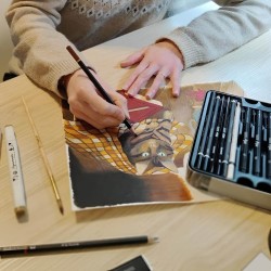 Carnet de notes chat et automne cosy, boutique Tribu de chats