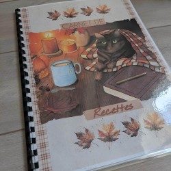 Carnet de recettes chat et automne cosy, boutique Tribu de chats