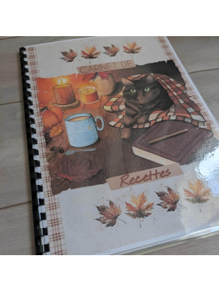 Carnet de recettes chat et automne cosy - Illustration et artisanat |Tribu de chats