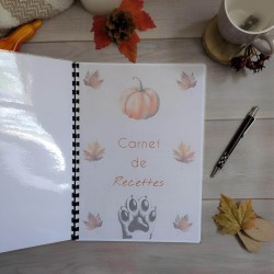 Carnet de recettes chat et automne cosy, boutique Tribu de chats