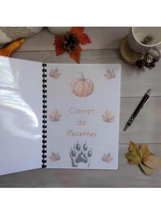 Carnet de recettes chat et automne cosy - Illustration et artisanat |Tribu de chats