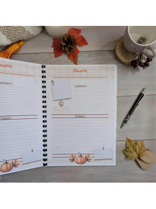 Carnet de recettes chat et automne cosy - Illustration et artisanat |Tribu de chats