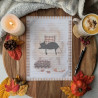 Papier à lettre “Chat noir & Automne hygge”, confort – Illustration à l’aquarelle, création artisanale | Tribu de chats