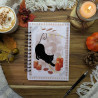 Agenda “Chat noir & Automne hygge”, lumière – Illustration à l’aquarelle, création artisanale | Tribu de chats