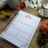 Agenda “Chat noir & Automne hygge” – Illustration à l’aquarelle, création artisanale | Tribu de chats