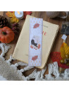 Marque-page “Chat noir & Automne hygge”, lumière – Illustration à l’aquarelle, création artisanale | Tribu de chats
