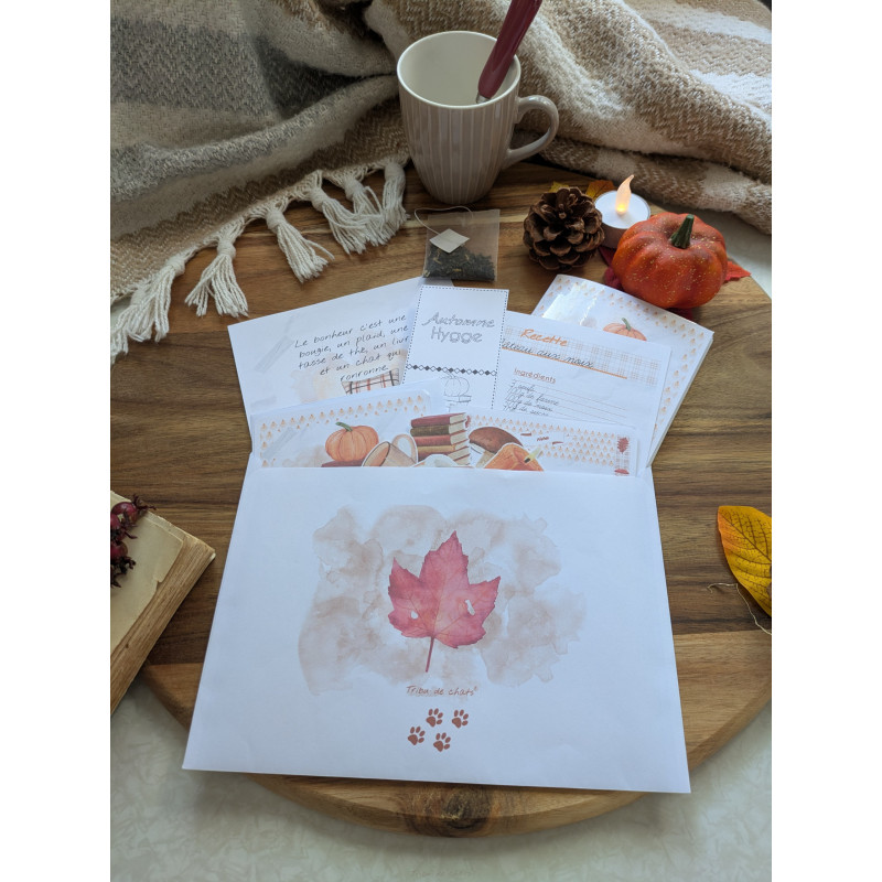 Courrier chat et automne cosy - Illustration et artisanat |Tribu de chats