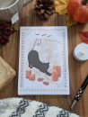 Bloc-notes “Chat noir & Automne hygge” – Illustration à l’aquarelle, création artisanale | Tribu de chats