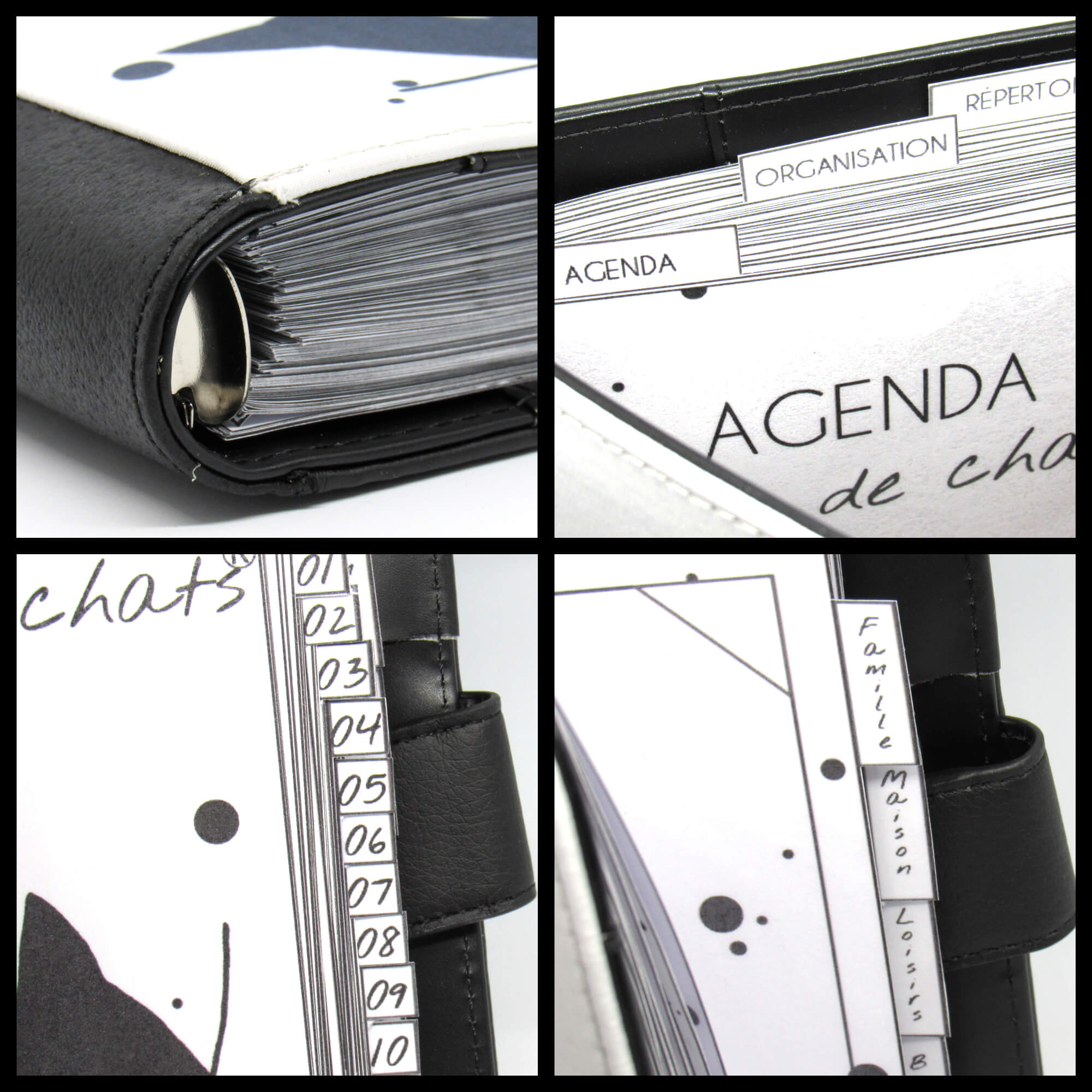 Agenda/Agenda_organiseur,_détails_couverture_et_intercalaires,_Tribu_de_chats